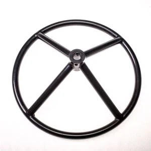 Custom Round Φ150-φ1200 ansafonol Hole Carbon Steel Tube Gwag Adain Solid Falf Weldio Hand Olwyn